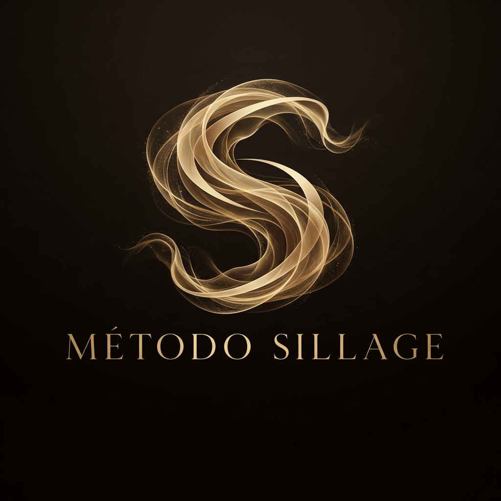 Monograma dourado do Método Sillage